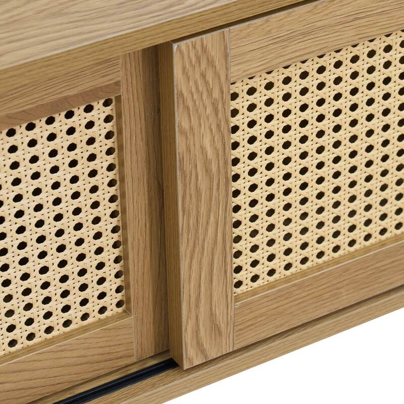 Mueble TV suspendido efecto madera 108 cm estilo bohemio