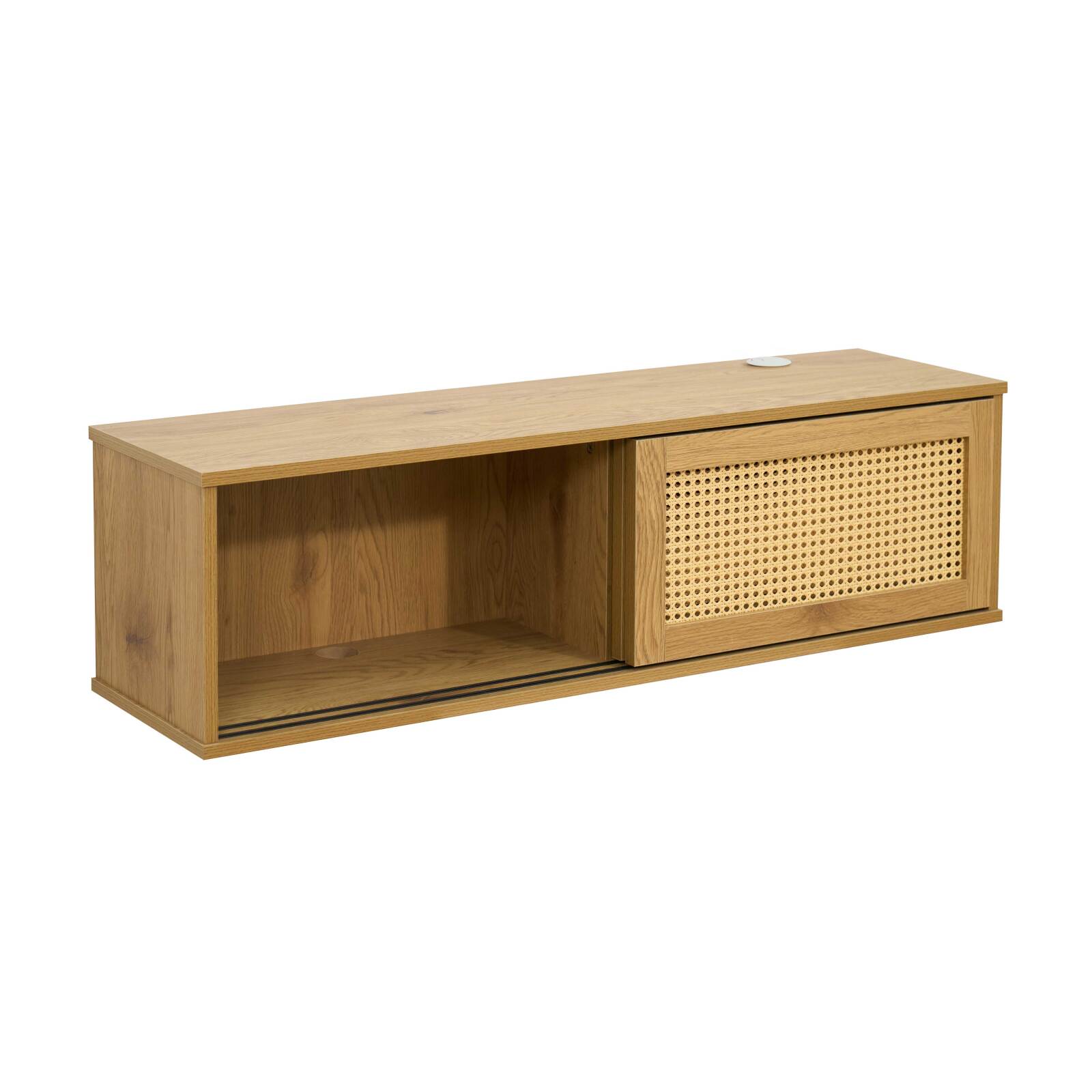 Mueble TV suspendido efecto madera 108 cm estilo bohemio