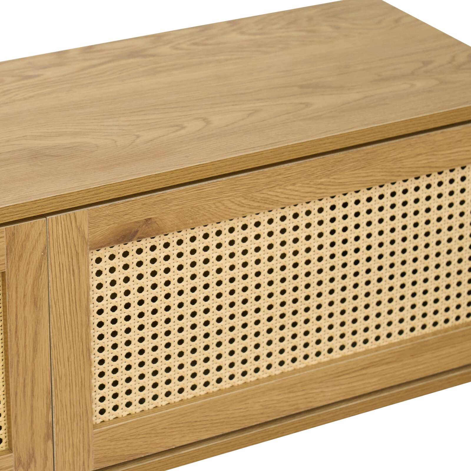 Mueble TV suspendido efecto madera 160 cm estilo bohemio