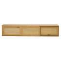 Mueble TV suspendido efecto madera 160 cm estilo bohemio