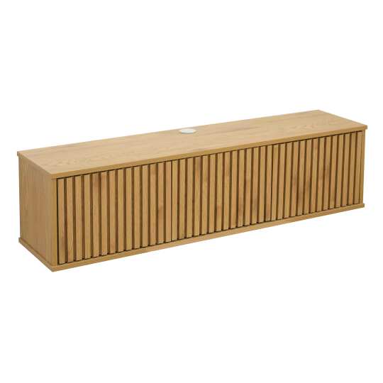 Mueble de TV suspendido efecto madera clara 120 cm estilo escandinavo