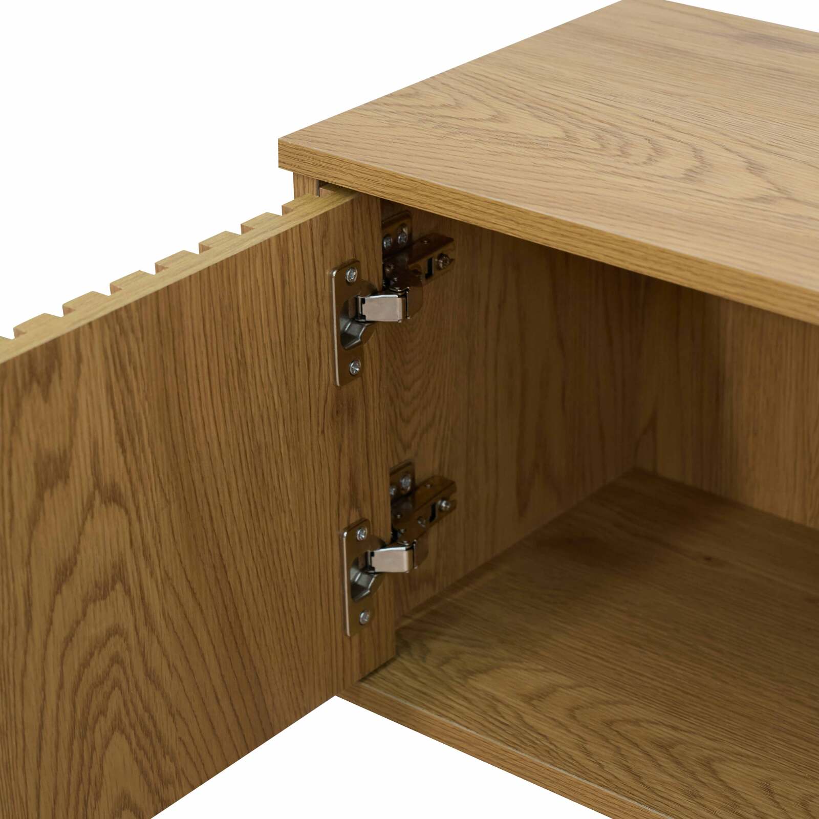 Mueble de TV suspendido efecto madera clara 120 cm estilo escandinavo