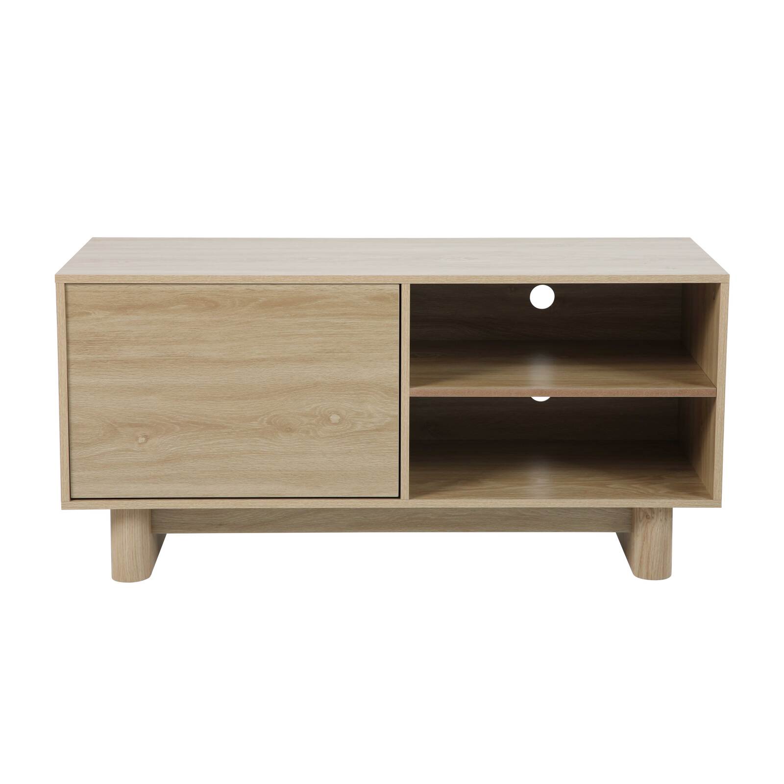 Mueble de TV efecto madera estilo escandinavo 120 cm