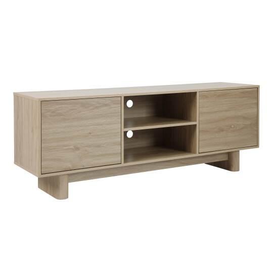 Mueble de TV efecto madera estilo escandinavo 160 cm | Oviala