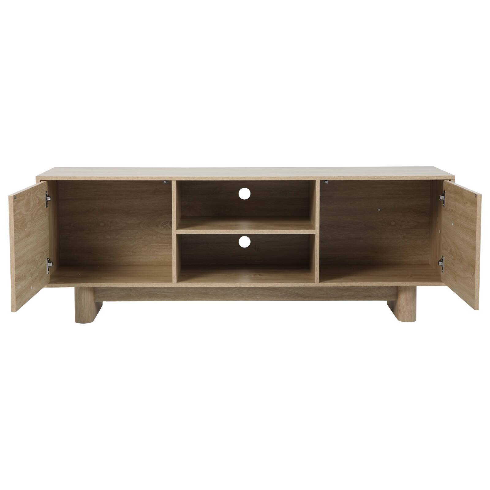 Mueble de TV efecto madera estilo escandinavo 160 cm