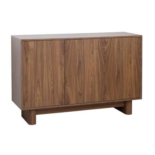 Aparador escandinavo efecto madera 3 puertas 120 cm