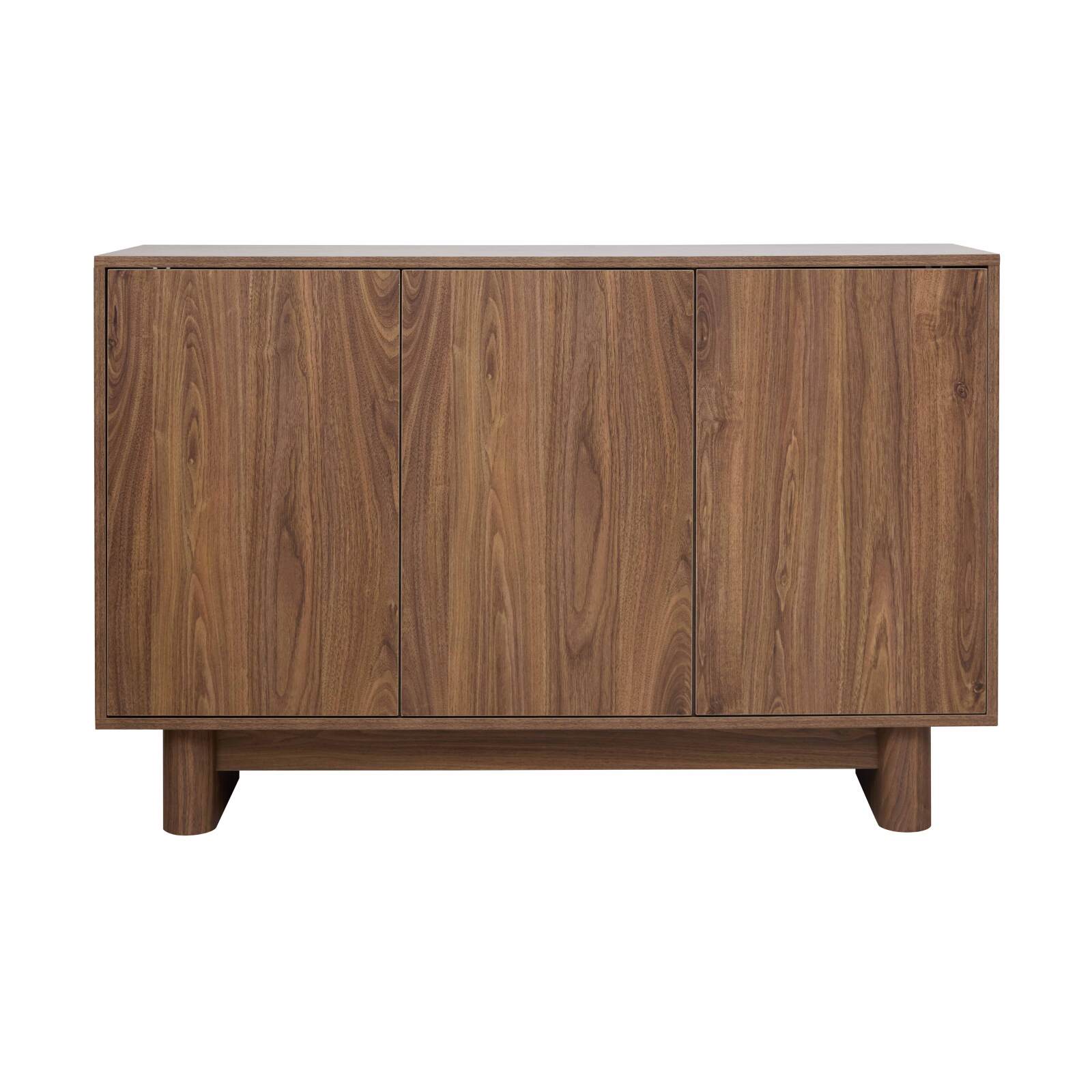 Aparador escandinavo efecto madera 3 puertas 120 cm