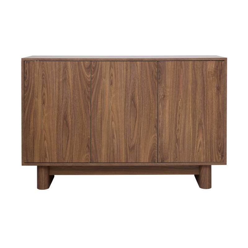 Aparador escandinavo efecto madera 3 puertas 120 cm (2/6)