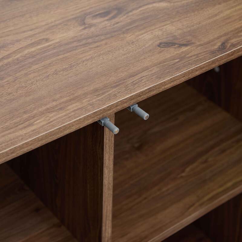 Aparador escandinavo efecto madera 3 puertas 120 cm (4/6)