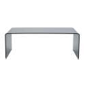 Mesa de centro de cristal templado rectangular 110x50 cm