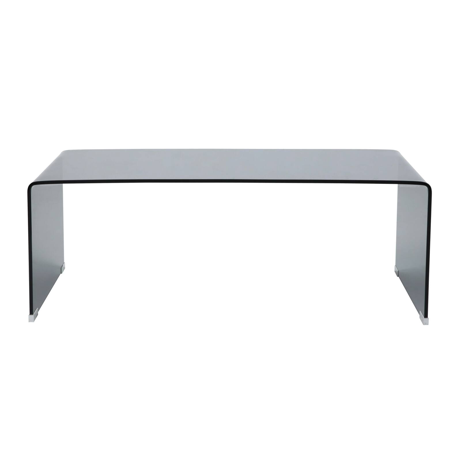 Mesa de centro de cristal templado rectangular 110x50 cm