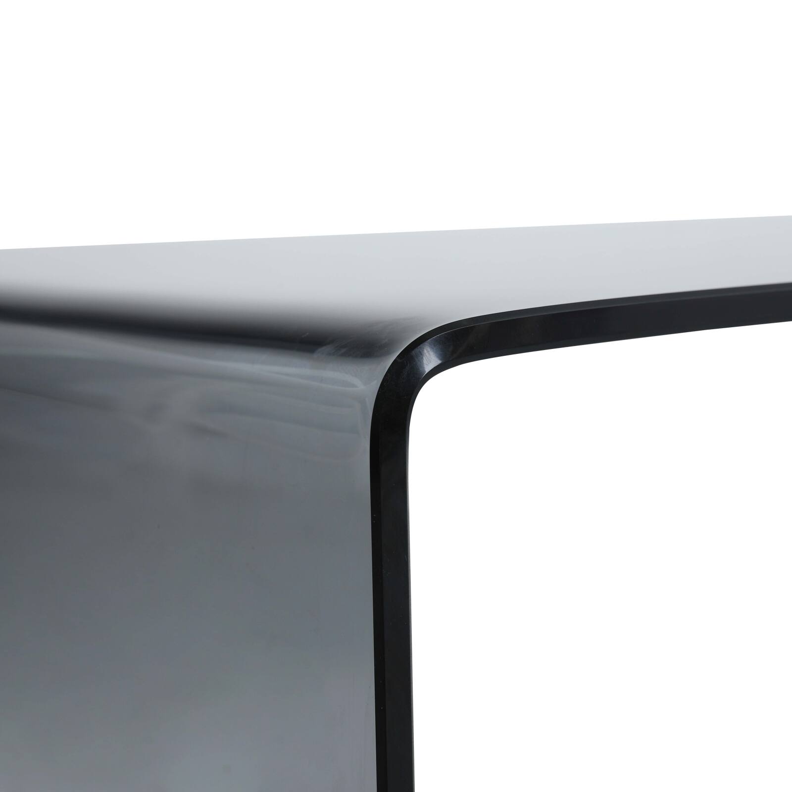 Mesa de centro de cristal templado rectangular 110x50 cm