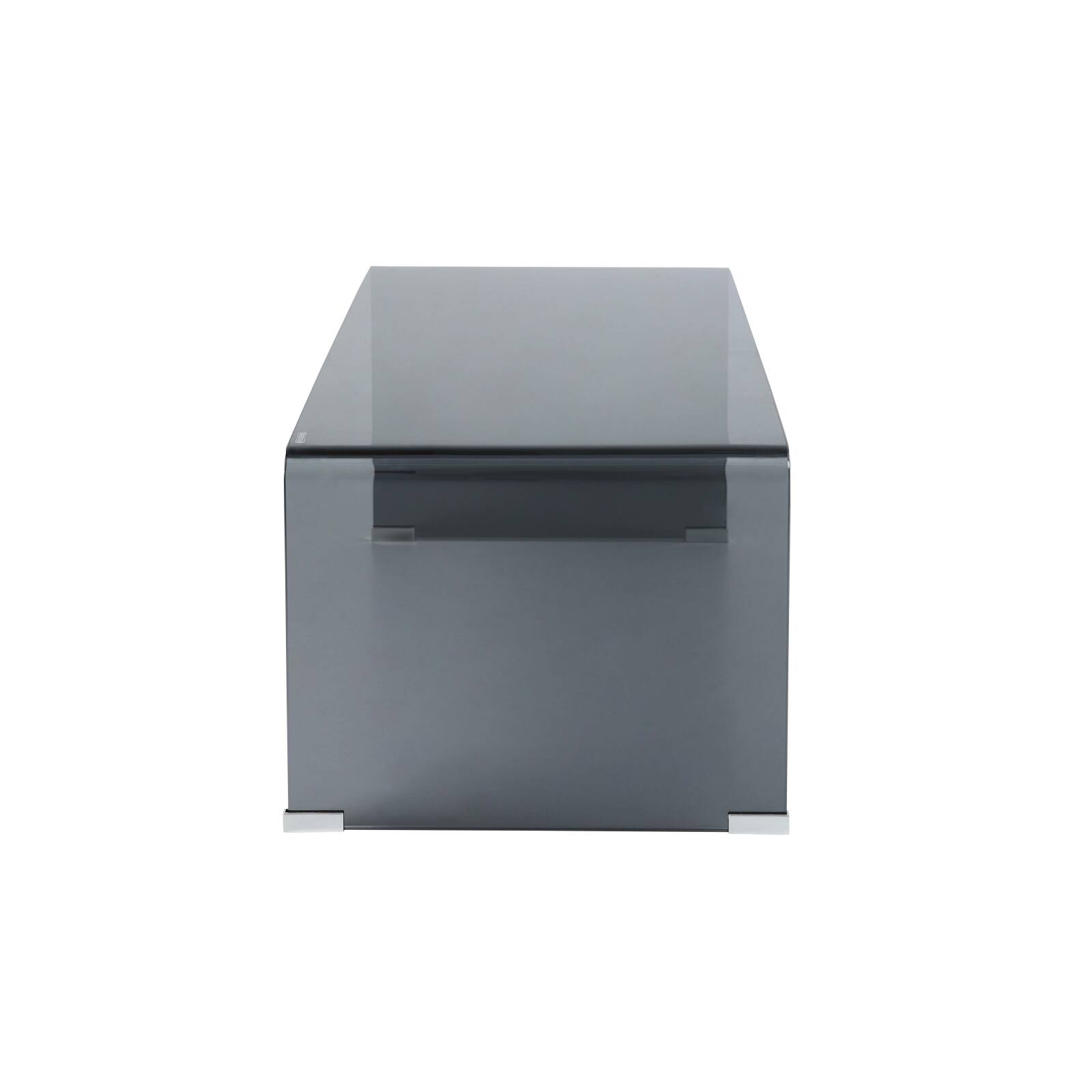 Mesa de centro de cristal templado rectangular 110x50 cm