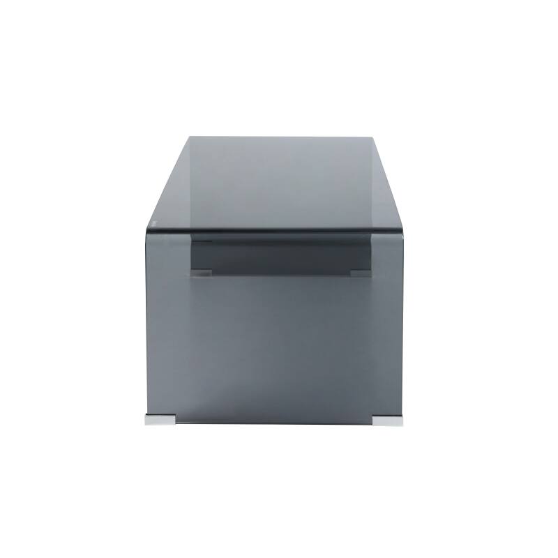 Mesa de centro de cristal templado rectangular 110x50 cm (4/8)