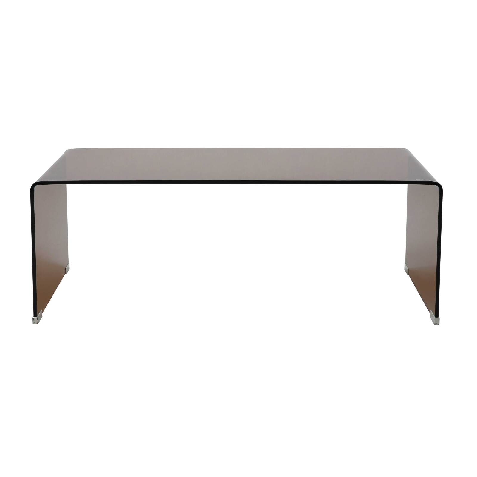 Mesa de centro de cristal templado rectangular 110x50 cm