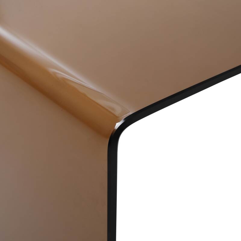 Mesa de centro de cristal templado rectangular 110x50 cm (6/7)