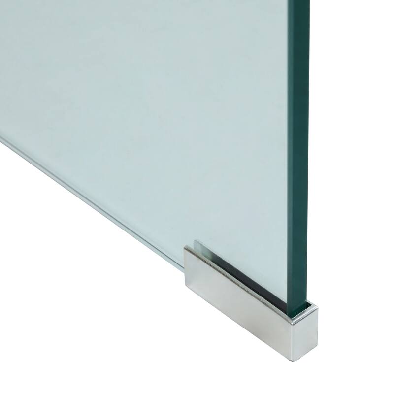 Mesa de centro de cristal templado rectangular 110x50 cm