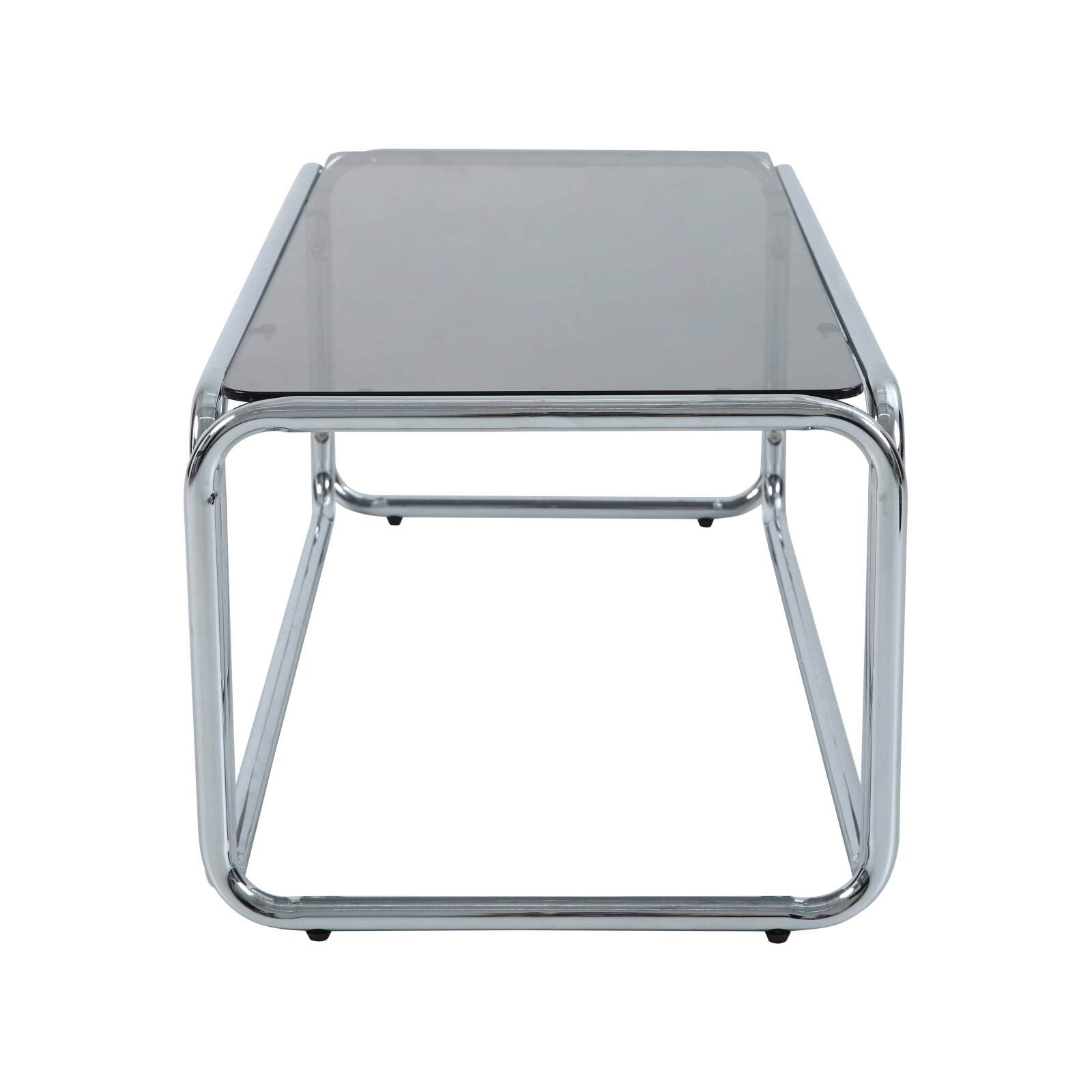 Mesa de centro de cristal templado rectangular 110x50 cm