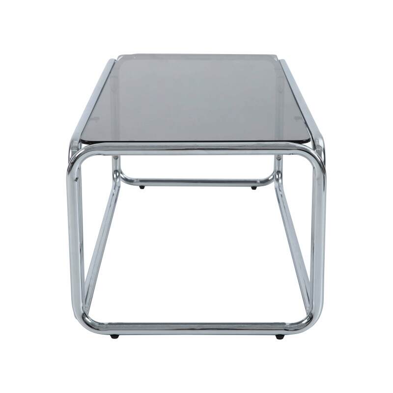 Mesa de centro de cristal templado rectangular 110x50 cm