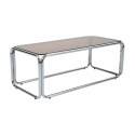 Mesa de centro de cristal templado rectangular 110x50 cm