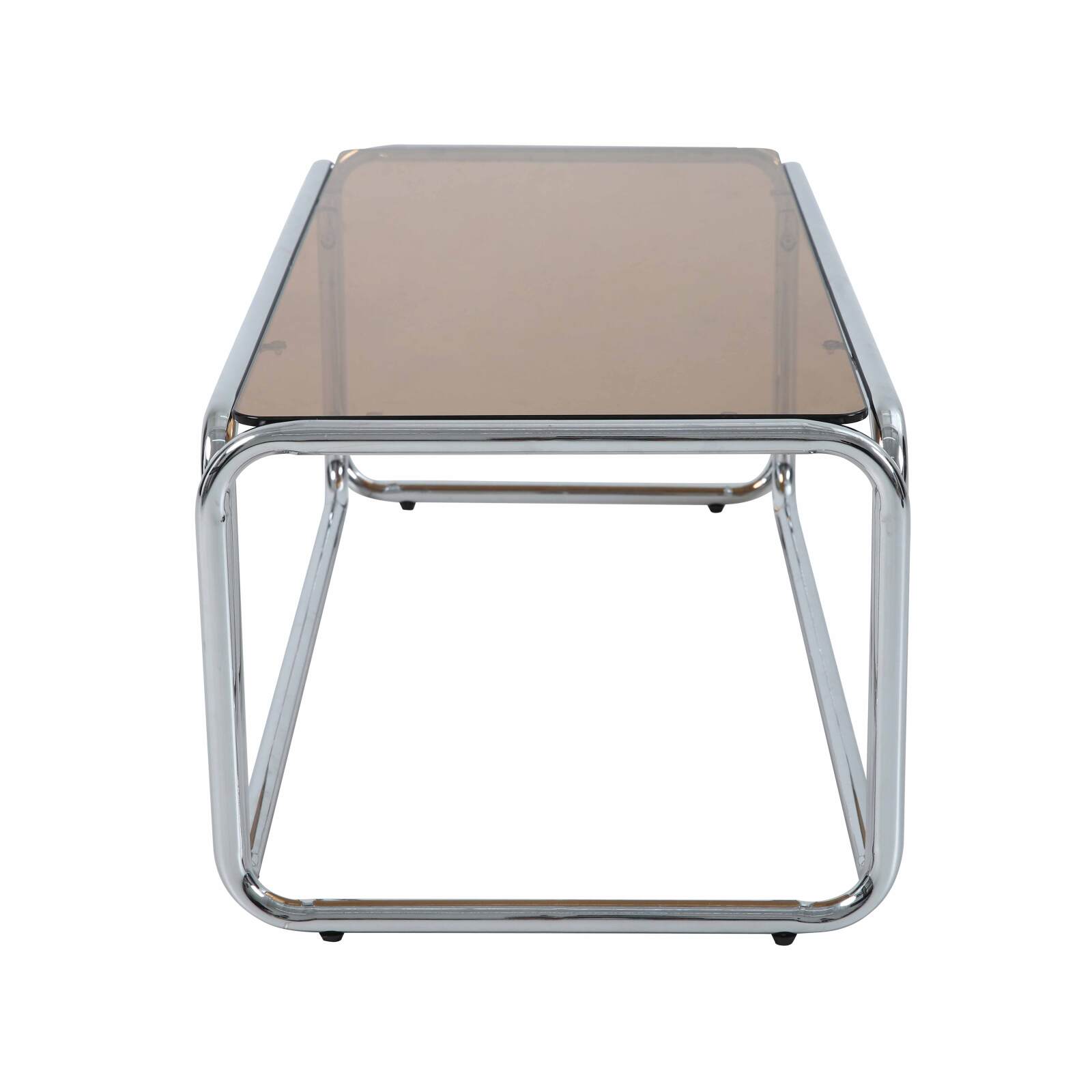 Mesa de centro de cristal templado rectangular 110x50 cm