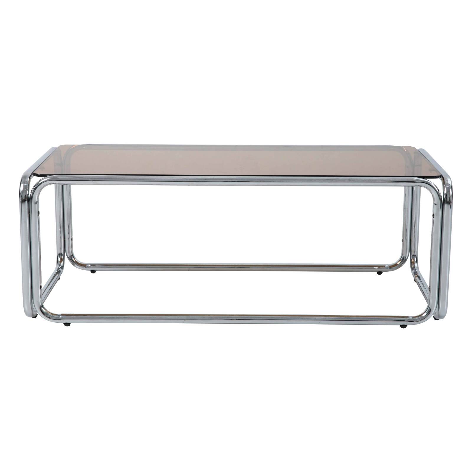 Mesa de centro de cristal templado rectangular 110x50 cm