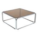 Mesa de centro de cristal templado cuadrada 90x90 cm