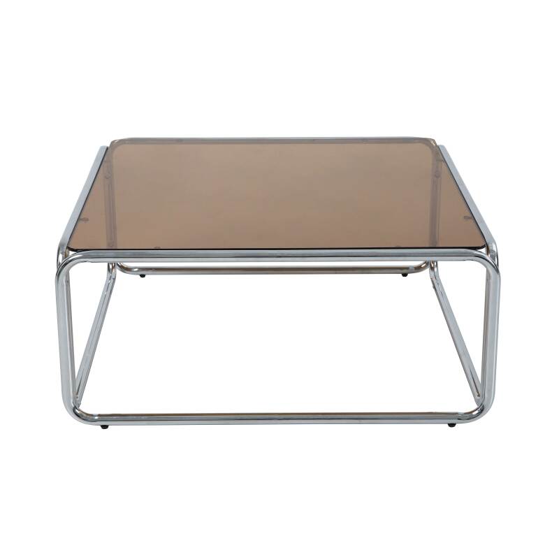 Mesa de centro de cristal templado cuadrada 90x90 cm (4/8)