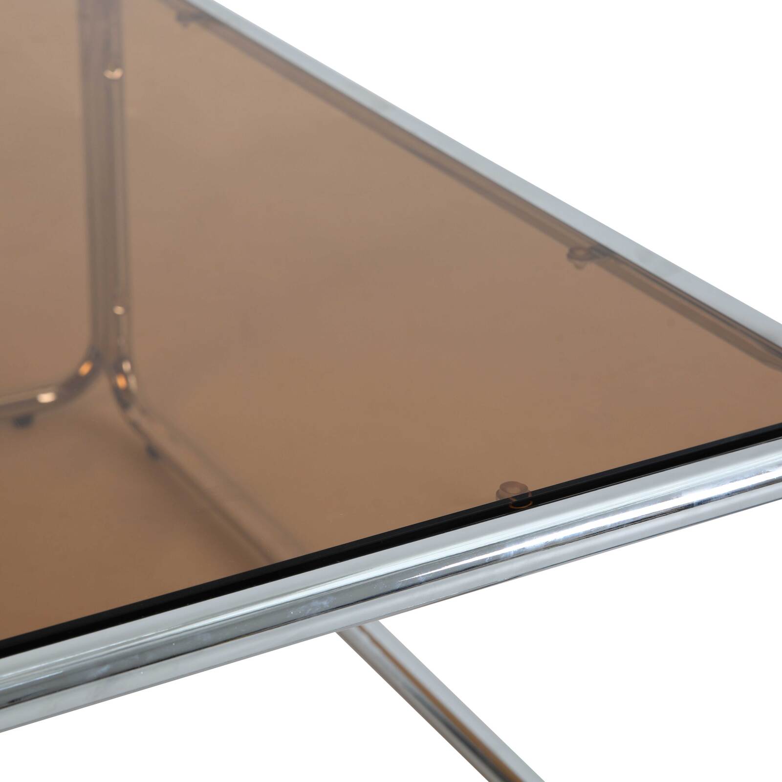 Mesa de centro de cristal templado cuadrada 90x90 cm