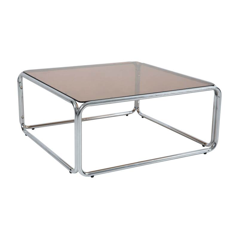 Mesa de centro de cristal templado cuadrada 90x90 cm (6/8)