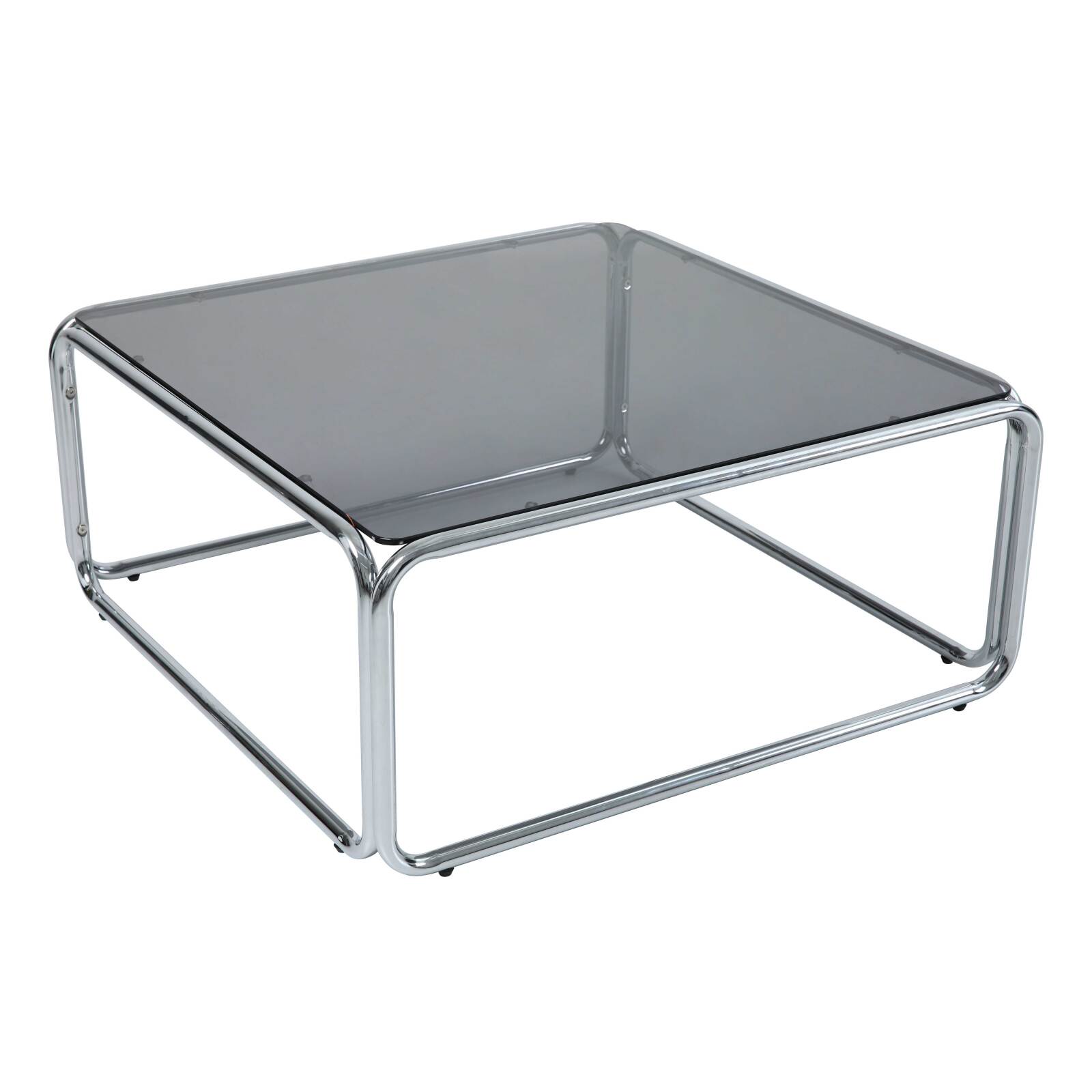 Mesa de centro de cristal templado cuadrada 90x90 cm