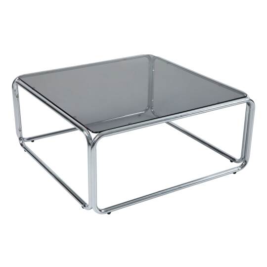 Mesa de centro de cristal templado cuadrada 90x90 cm