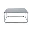 Mesa de centro de cristal templado cuadrada 90x90 cm