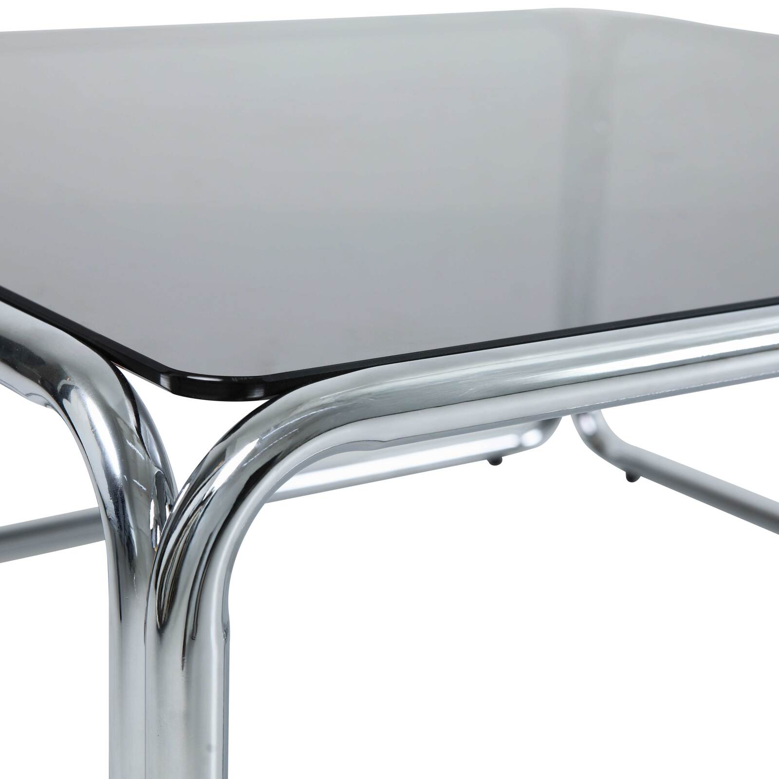 Mesa de centro de cristal templado cuadrada 90x90 cm