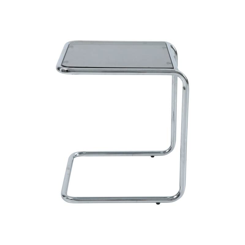 Mesa auxiliar de cristal templado cuadrada 50x46 cm (2/5)