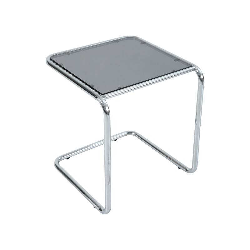 Mesa auxiliar de cristal templado cuadrada 50x46 cm (4/5)