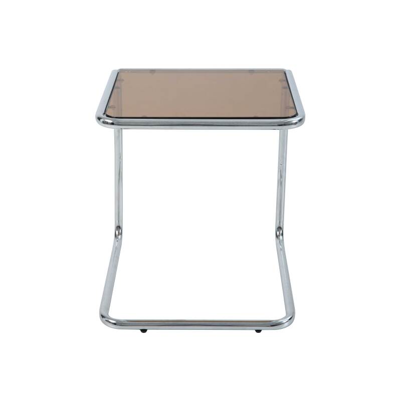 Mesa auxiliar de cristal templado cuadrada 50x46 cm (2/5)