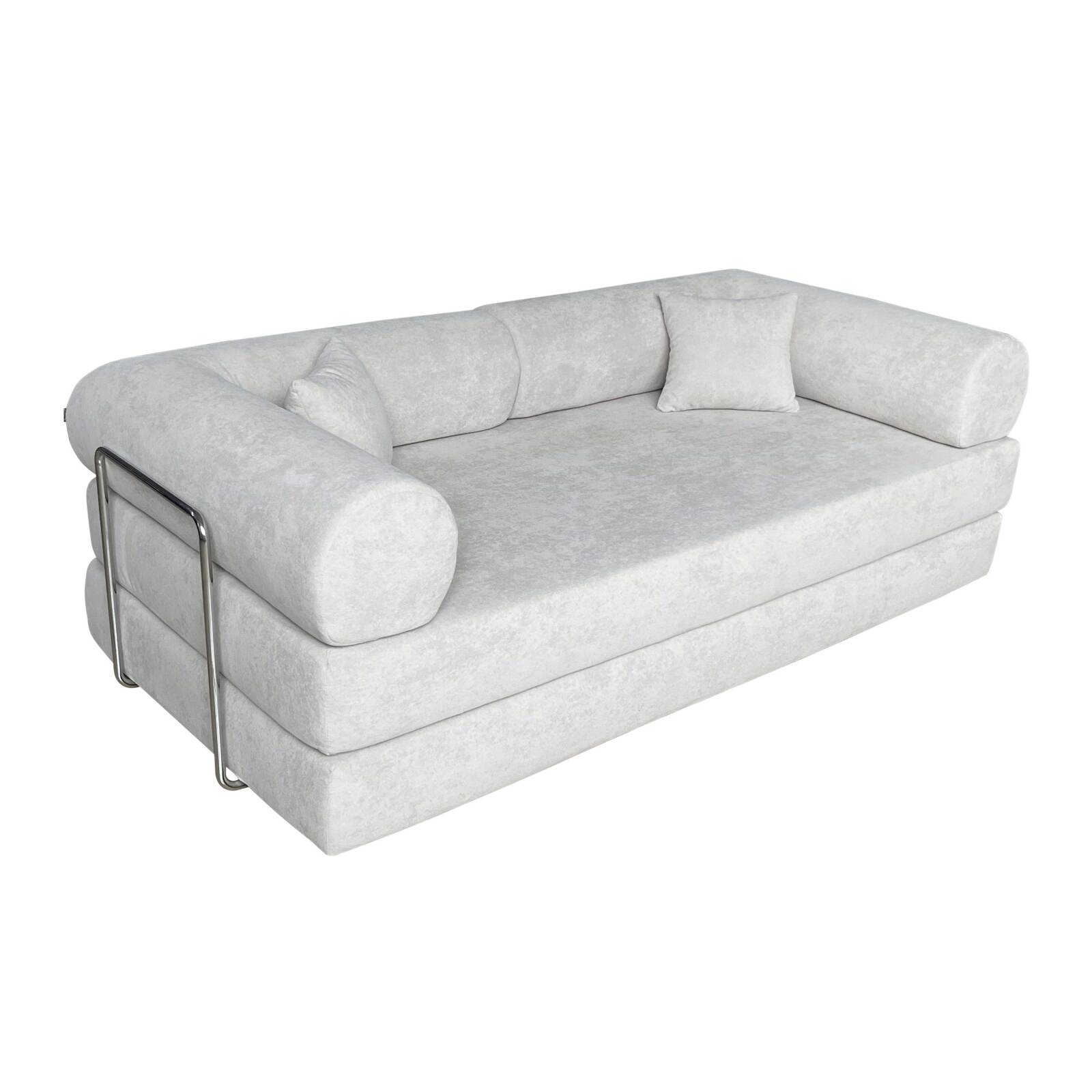 Sofá Cama 2 plazas en tela de con cojines