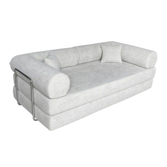 Sofá Cama 2 plazas en tela de con cojines