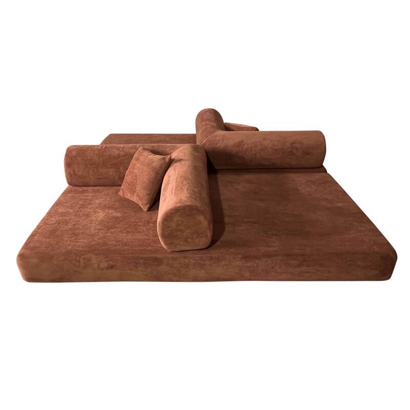 Sofá Cama 2 plazas en tela de con cojines