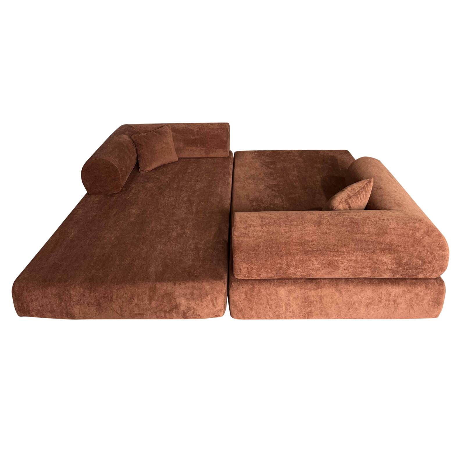 Sofá Cama 2 plazas en tela de con cojines