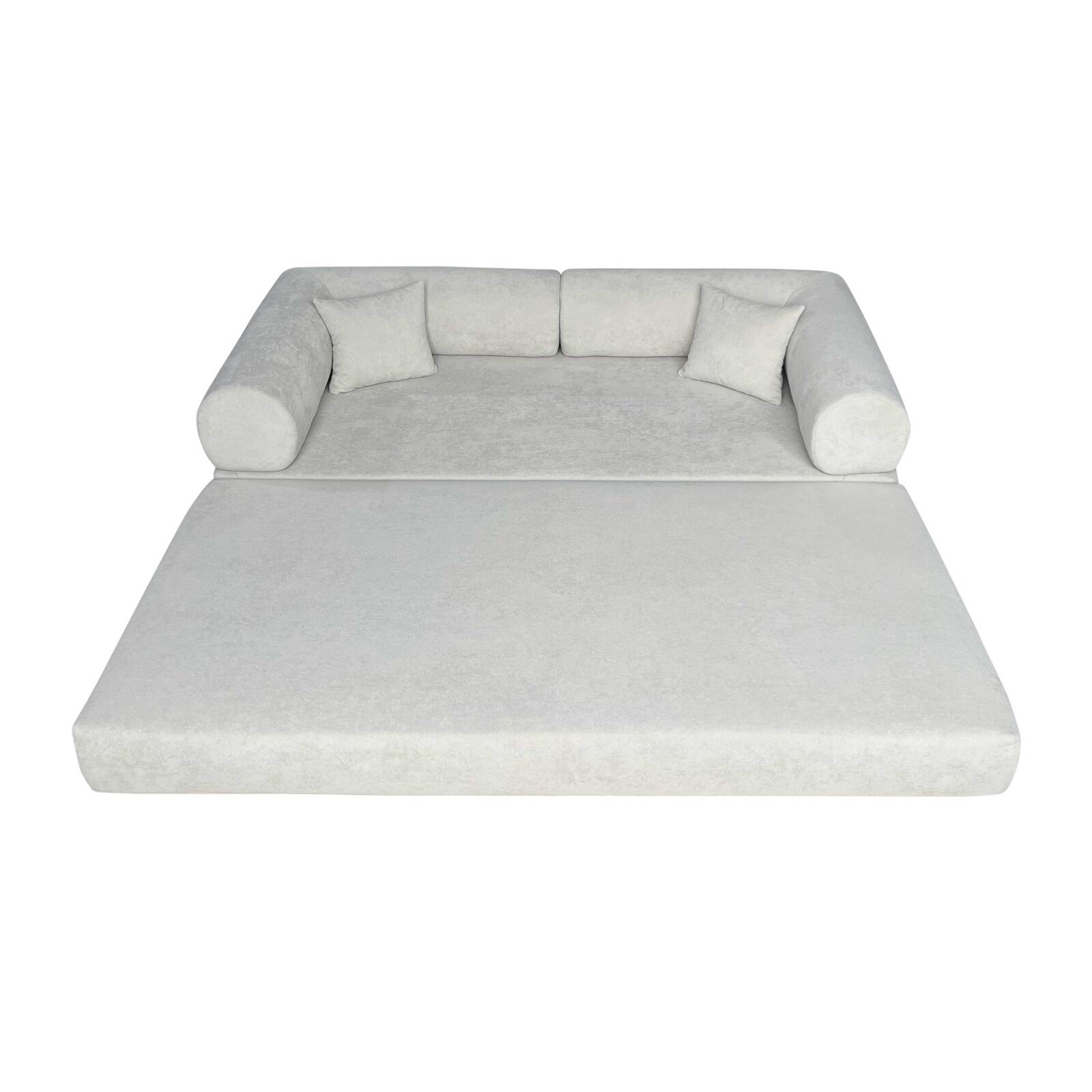 Sofá Cama 2 plazas en tela de con cojines