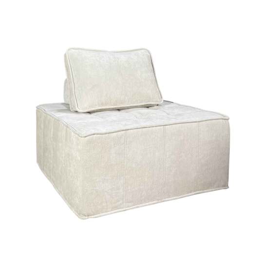 Sillón de tela con cojín | Oviala