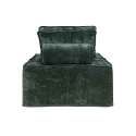 Sillón de tela con cojínes