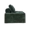 Sillón de tela con cojínes