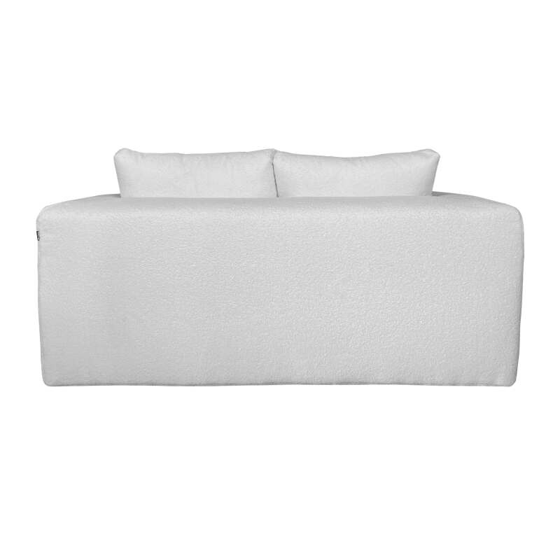 Sofá 2 plazas en tejido de rizo con cojínes