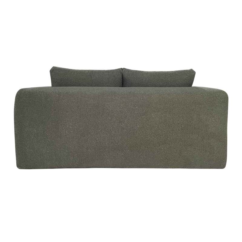 Sofá 2 plazas en tejido de rizo con cojínes (4/5)