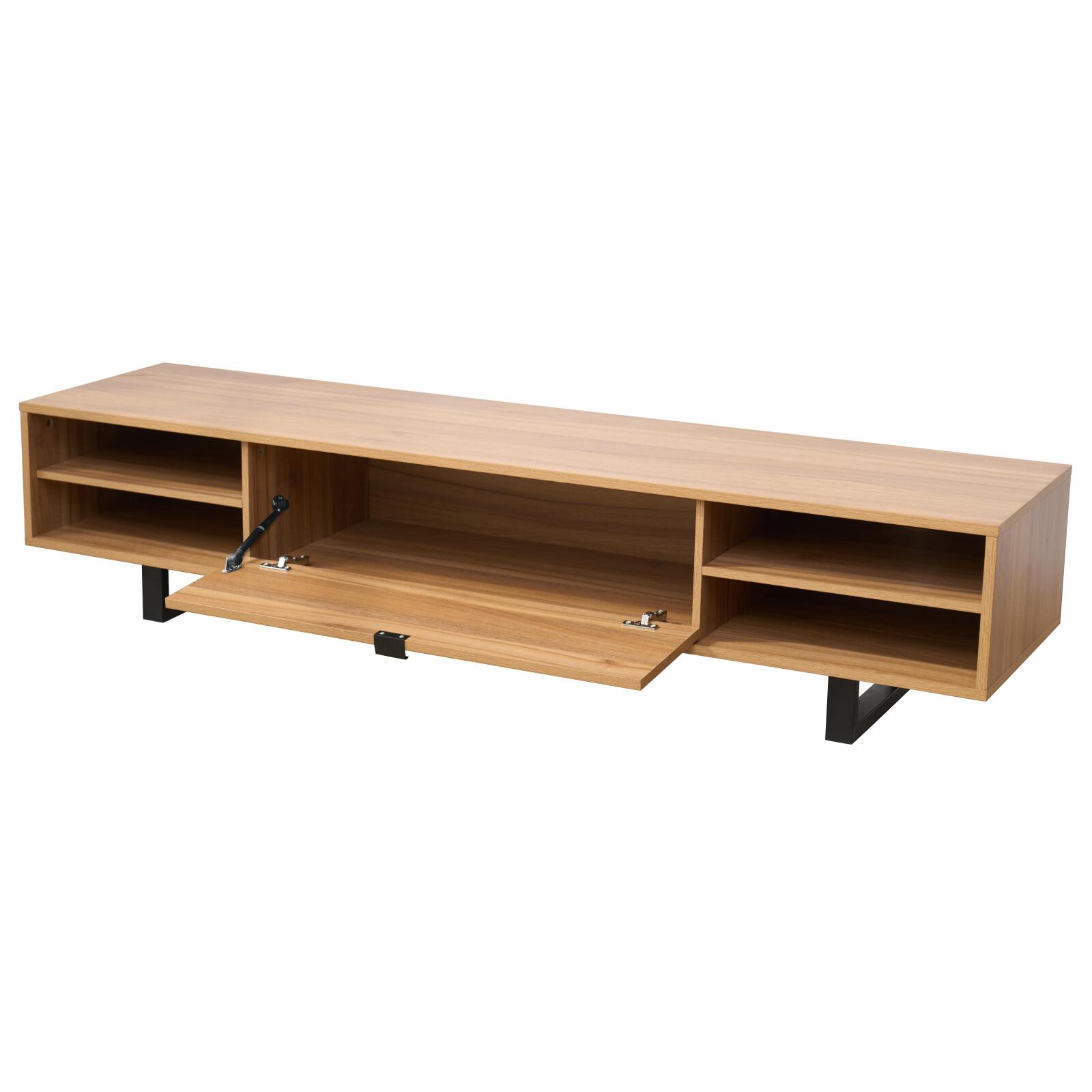 Mueble TV de efecto madera 160 cm estilo industrial