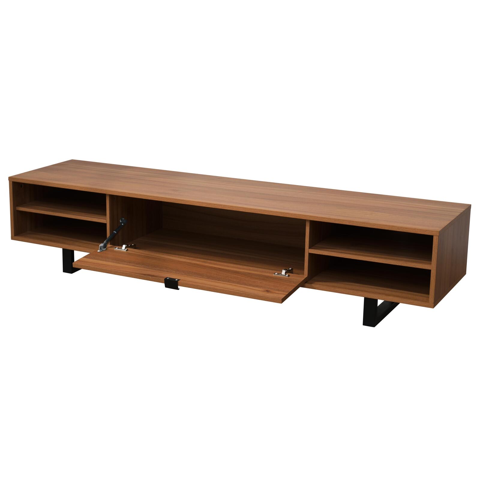 Mueble TV de efecto madera 160 cm estilo industrial