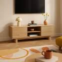 Mueble de TV efecto madera estilo escandinavo 160 cm